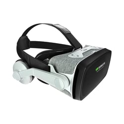 Avizar Casque VR Smartphone Immersion Audio Jack 3.5mm Sangles réglables Gris