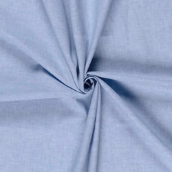 Tissu Lin et coton uni Verona Bleu clair