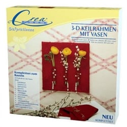 Coffret toile sur chassis 3d avec vases - activite creative - crea donna - 21008