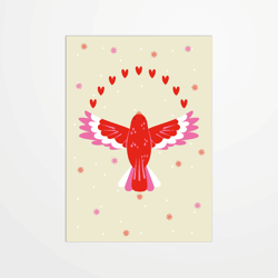 Carte postale - Cité Candide  - Oiseau - 14,8 x 10,5 cm - Made in France