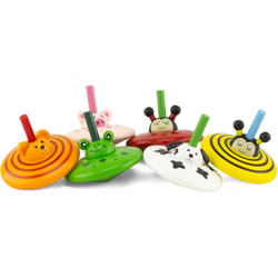 Lot de 6 toupies animaux - Ulysse