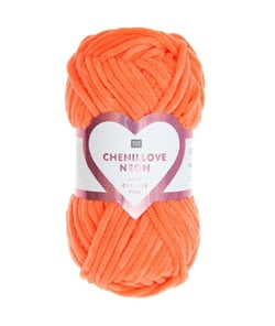 Découvrez la Douceur de la Pelote Velours Creative Chenillove Néon 50GR de Rico Design 05 Néon Orange