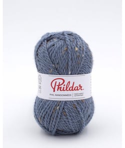 Pelote de laine et alpaga Phil Randonnées - Phildar Denim Bleu