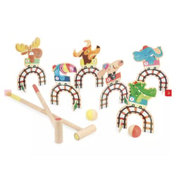 Jeu de Croquet en Bois – Attraction Applepop pour Enfants - Jura Toys
