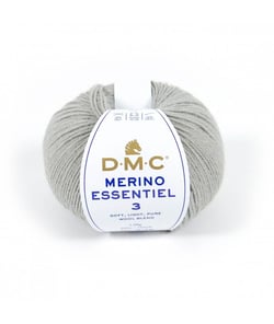 Pelote de laine Merino Essentiel 3 - DMC - Certifié Oeko-Tex 972 Gris