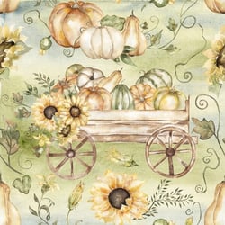 Lot de 4 serviettes en papier découpage collage 33 cm CHARETTE LEGUMES AUTOMNE D 110 XL