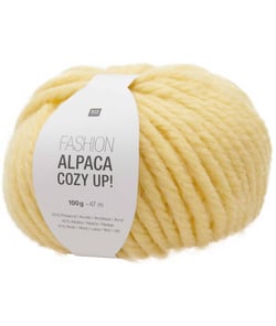 Pelote 100gr laine et Alpaga FASHION ALPACA COZY UP - Rico Design 08 Jaune