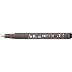 Lot de 12 feutres ARTLINE Drawing System pointe ogive 0,4 mm - Noir