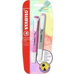 Surligneurs - STABILO Swing Cool Pastel - Couleurs - Lot de 2 surligneurs