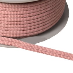 Double cordon 9mm vieux rose au mètre