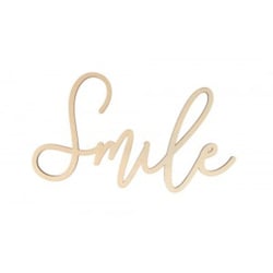 SMILE - 16X30 CM - MOT EN BOIS