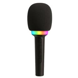 Micro-Enceinte Karaoké Bluetooth 3W avec Lumières LED RGB, Effets Vocaux Magiques et Batterie Rechargeable