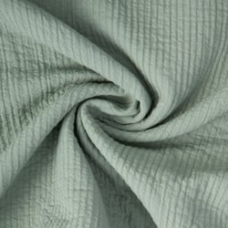 Tissu Coton surpiqué uni Vert amande