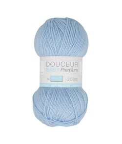Fil à tricoter Douceur Baby Premium - Trimits : Idéal pour les Tricots de Bébé 140 Bleu