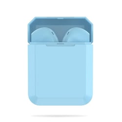 Ecouteurs Bluetooth Sans Fil V5.0 HiFi Avec Boîtier De Charge Et Contrôle Tactile Bleu YONIS