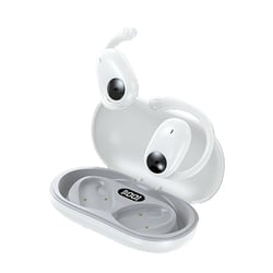 Ecouteurs Bluetooth Sport Sans Fil Conduction Osseuse Son HIFI Résistants Eau Blanc YONIS
