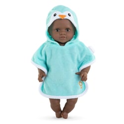 Cape de Bain Pingouin pour poupon 30 cm