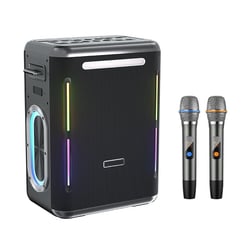 Enceinte Bluetooth Portable 300W avec Lumière LED Colorée Son Surround 360° Autonomie 20h YONIS