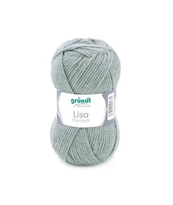 Fil à tricoter LISA PREMIUM UNI - Grundl 24 Gris