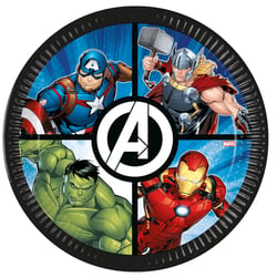8 Assiettes Avengers Evergreen