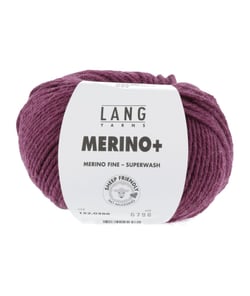 Pelote de Laine à tricoter MERINO + (PLUS) - Lang Yarns Violet (366)