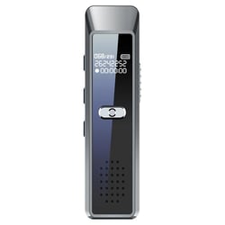 Dictaphone Portable Avec Écran OLED Mémoire 16GB Enregistrement Continu 30H Argent YONIS