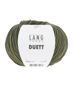 Fil à crocheter 100% Coton DUETT - Lang Yarns 97 Vert