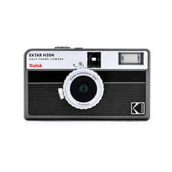 KODAK Ektar H35N - Appareil Photo Argentique 35mm, Demi-Format, Objectif 22 mm F/8, Flash Intégré, Filtre Étoilé, Pose Longue avec Trépied, Compatible ISO 100/400 - Noir