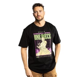 T-shirt homme confort fit avec print One Piece Zoro - Taille S - Capslab