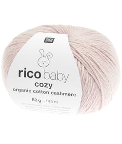 Pelote Rico Baby Cozy Organic Cotton Cashmere – Douceur et Naturel pour Bébé 05 Vieux rose
