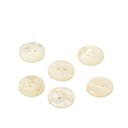 Bouton imitation pierre ivoire 15mm
