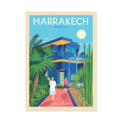 Affiche 30x40 cm - Marrakech - Olahoop Travel Posters