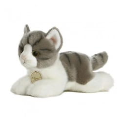 Mini Yoni Chat gris 20 cm - Aurora