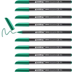 Feutre de coloriage pointe fine 1 mm - EDDING - Vert fluorescent - Lot de 10