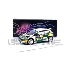 Voiture Miniature de Collection - SPARK - FORD Fiesta R5 - 1/43 - Monte Carlo 2023 - Blanc/Vert/Jaune