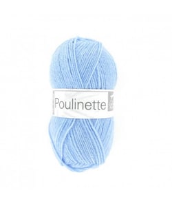 Pelote de laine à tricoter POULINETTE - Cheval Blanc 15 Bleu