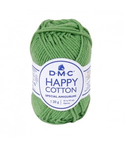 Pelote de 20Gr - coton spécial Amigurumi HAPPY COTTON - PPSC - Oeko Tex- Dmc 780 Vert