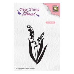 Tampon transparent scrapbooking Nellie's choice FLEUR MUGUET 065