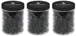 Cartouche d'encre Schneider - Noire - Pot de 100 unités - Pour stylo à plume