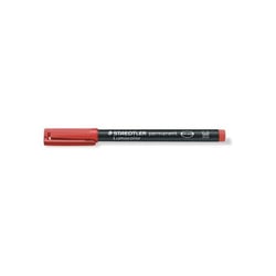 Lot de 10 marqueurs permanents - STAEDTLER - Lumocolor 317M - Pointe ogive 1 mm - Rouge