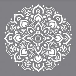 Pochoir Mandala, 30,5x30,5cm, 1pce.