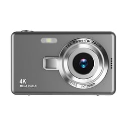 Appareil Photo Numérique 4K HD Portable Avec Zoom 16X Et Écran 2.4 Pouces Gris YONIS