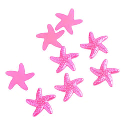30 Perles Cabochon ETOILE DE MER Rose à coller 19 mm Acrylique - Dos Plat - Creation Diy