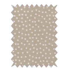 Coupons de tissu en coton à étoile beige 100x70cm