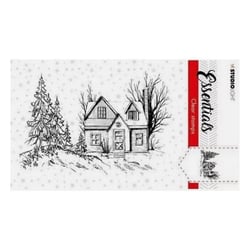 Tampon transparent scrapbooking Studiolight PAYSAGE ENNEIGE 90
