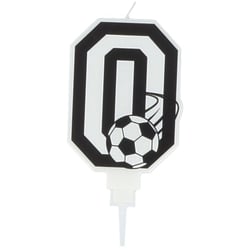 Bougie Football Chiffre 0 - 8.5 cm