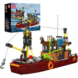 Ensemble de construction de bateau de pêche