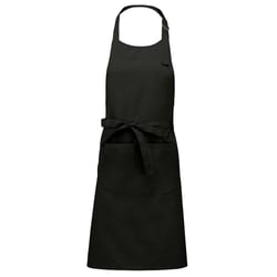 Tablier cuisine polycoton avec poche noir