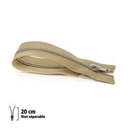 Fermeture éclair Z16 - 20 cm - Non Séparable