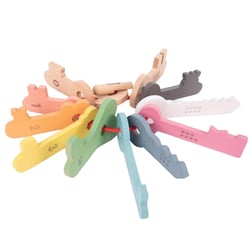 Clés de comptage en bois arc-en-ciel - TickiT
